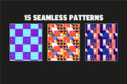 Colourful Seamless Patterns, a Pattern Graphic by Joseph Chernashki (Thumbnail 7 of 10)