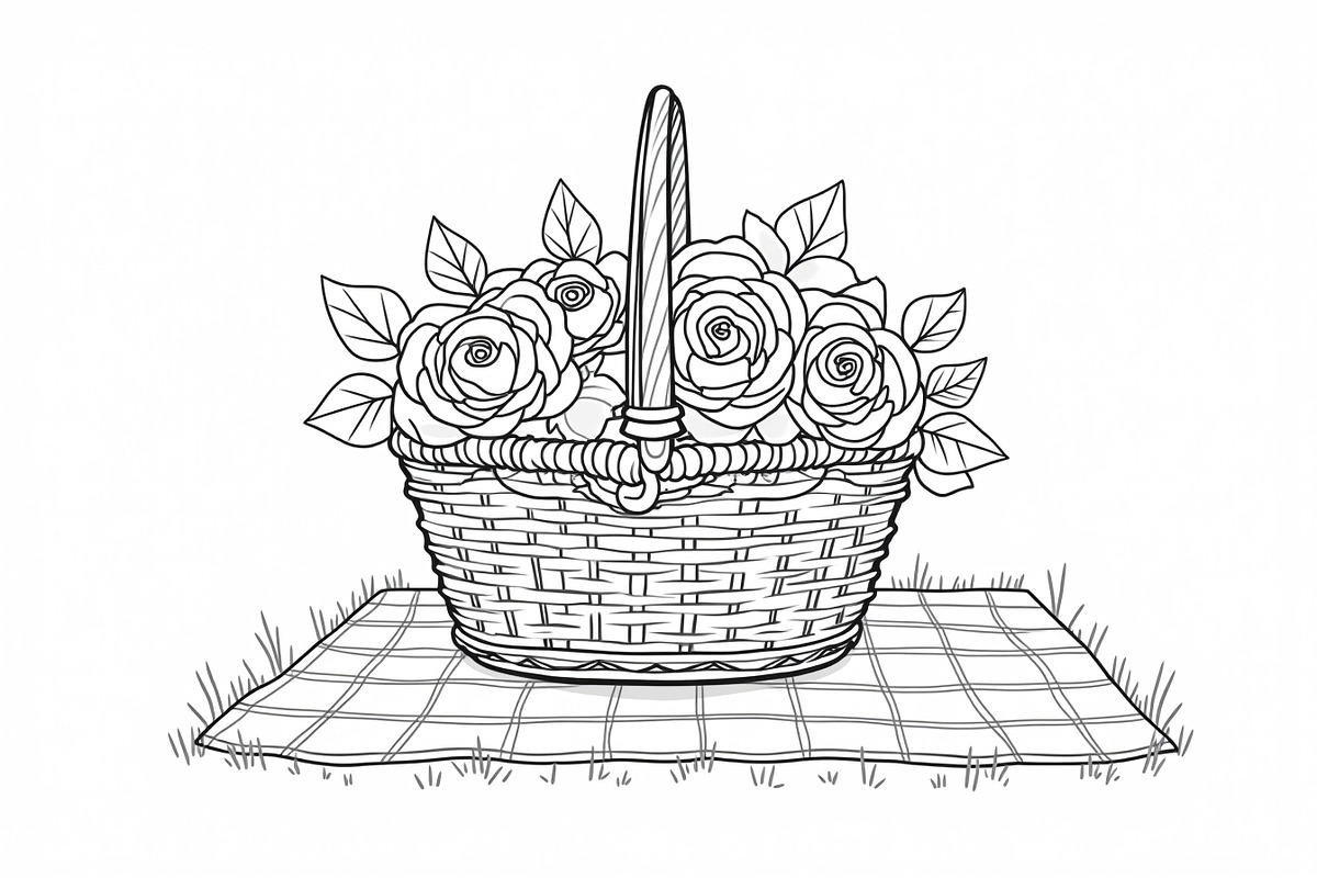 Floral Bouquet Line Art Set, an Illustration by BIPLOB EXPERT (Photo 9 of 9)