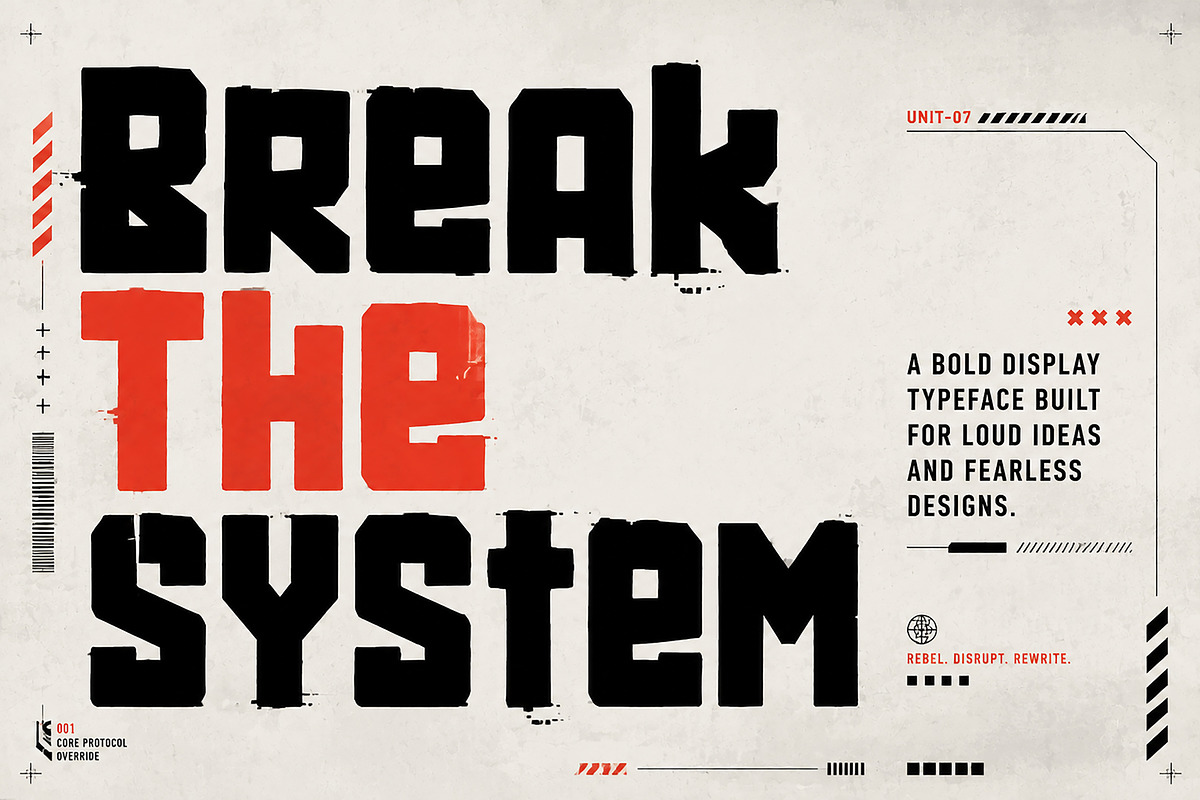 RoboRiot, a Slab Serif Font by Wow Magic (Photo 2 of 4)