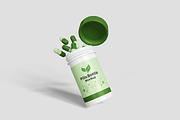 Pills Bottle Mockup For Branding, an Advertising Mockup by bimockup (Thumbnail 2 of 6)