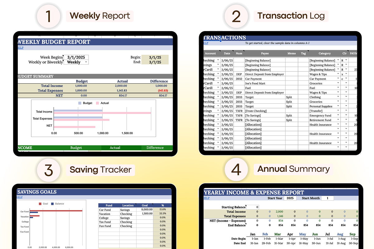 ADHD Budget Binder & Bill Tracker, a Templates & Theme by vitalinagerman (Photo 3 of 10)
