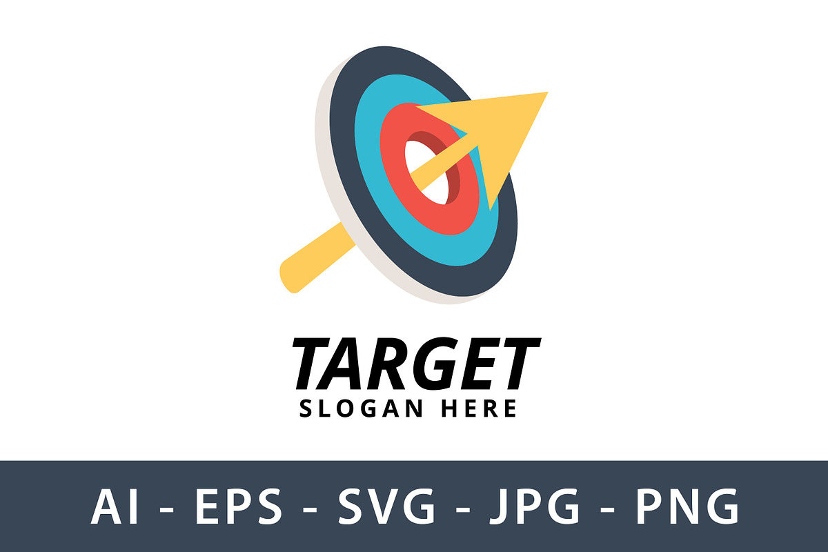 Abstract Target Board with Arrow, a Branding & Logo Template by Saba Vector (Photo 1 of 3)