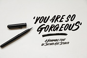 Rivera Brush Font, a Script Font by Shinko Art Studio (Thumbnail 6 of 9)