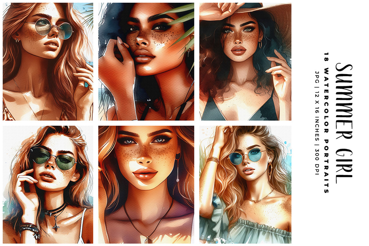 Summer Girl, a Person Illustration by Digital Art Creations (Photo 2 of 8)