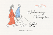 Ordinary People: Pen Drawn Art, a Person Illustration by Veyla (Thumbnail 1 of 12)