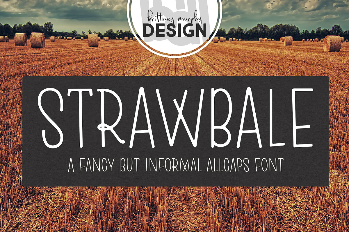Strawbale, a Handwritten Font by Brittney Murphy Design (Photo 1 of 2)