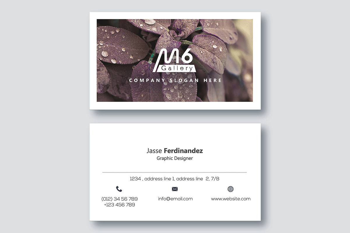 Nature Business Card Template- S51, a Business Card Template by M6 Gallery (Photo 3 of 5)