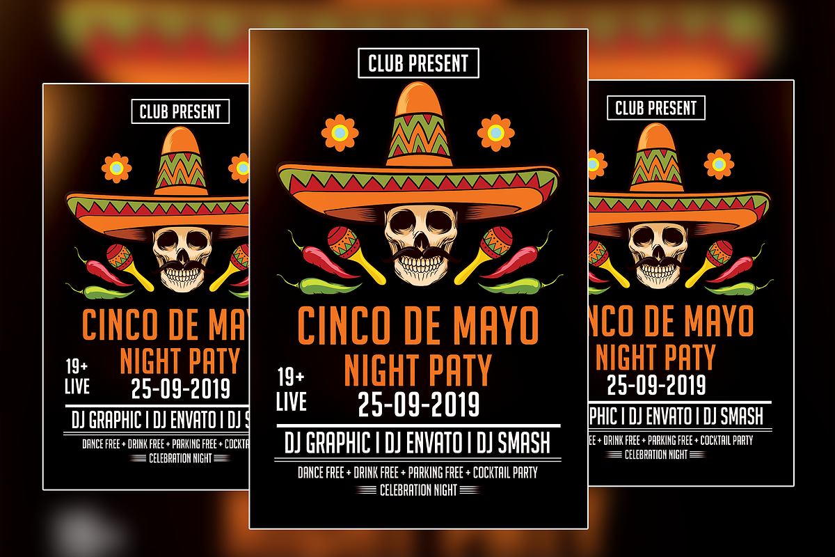 Flyer Cinco de Mayo, a Flyer Template by VaaniDesigns (Photo 2 of 2)