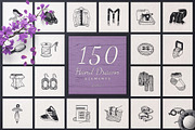 500 Hand Drawn Elements -Bundle II-, an Animal Illustration by Michael Rayback Design (Thumbnail 5 of 5)