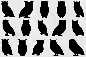 Owl Silhouette SVG, an Animal Illustration by newminddesign
