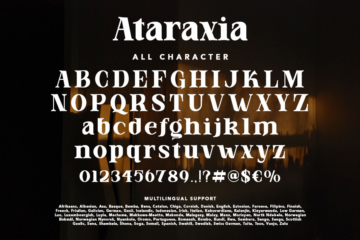 Ataraxia, a Serif Font by HATFSTUDIO (Photo 7 of 8)