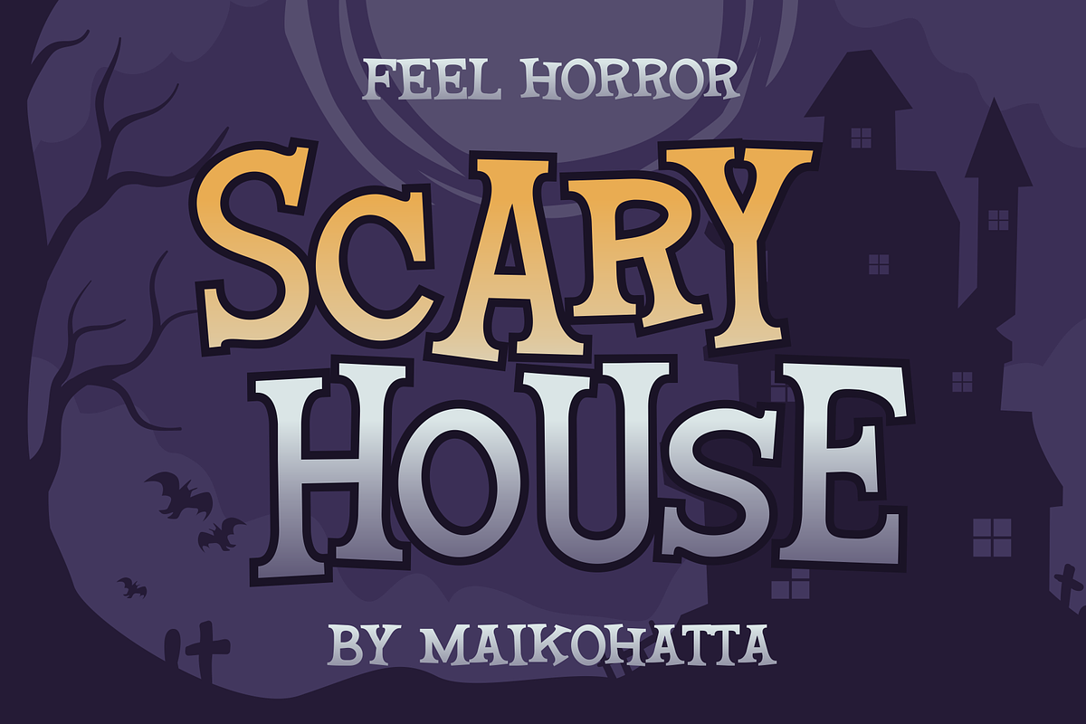 Fear Night - Scary Typeface, a Serif Font by MaikoHatta (Photo 2 of 7)