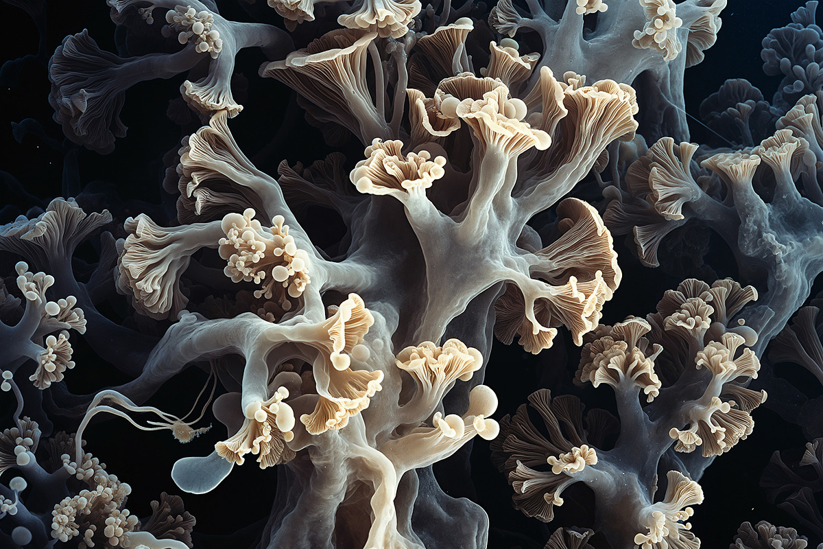 72 Microscopic Fungi Backgrounds, a Background Graphic by h.utomo (Photo 69 of 72)