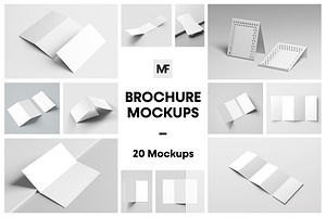 Brochure Mockups - Stationery Mockup