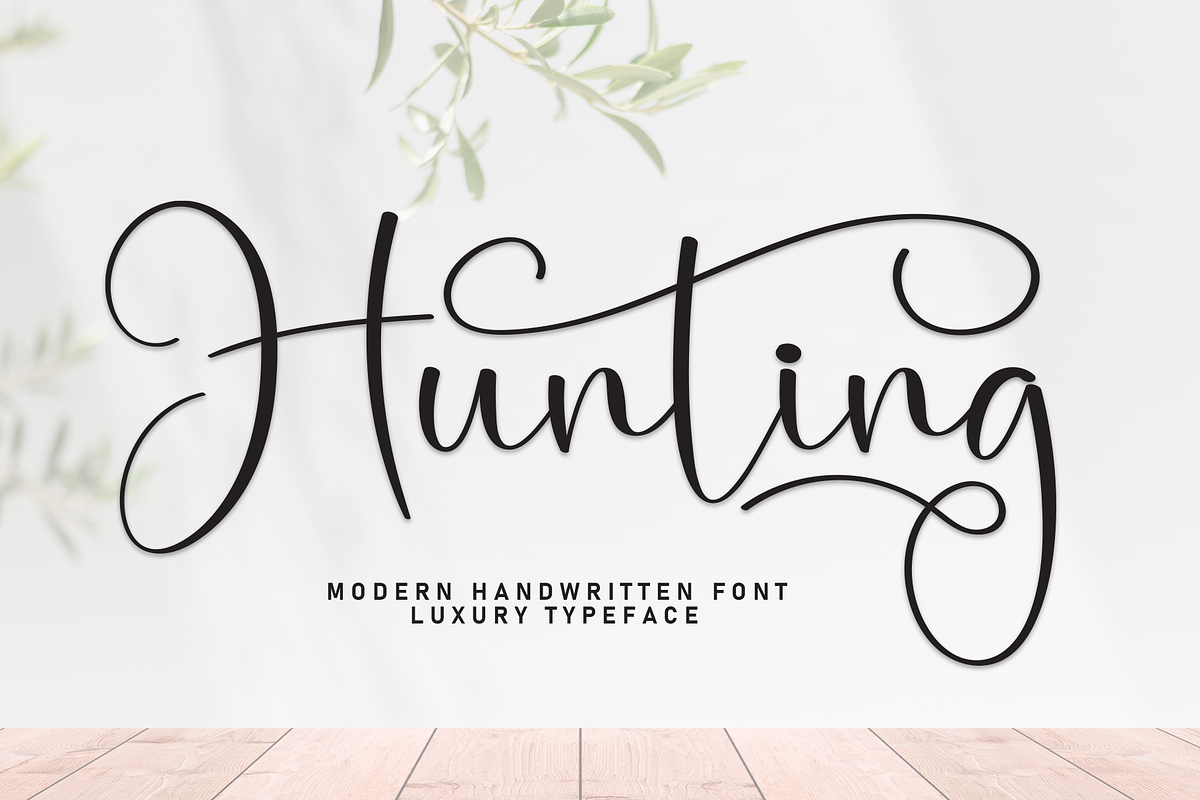 Hunting | Script Font, a Handwritten Font by Scratchones (Photo 1 of 9)