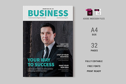 Business Magazine Template