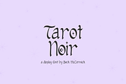 Tarot Noir - A Display Font, a Handwritten Font by Beck McCormick (Thumbnail 1 of 10)