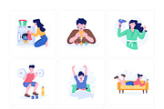 People Lifestyle Illustration Set, a Person Illustration by Prosymbols (Thumbnail 5 of 8)