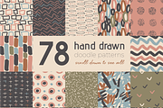 Neutral Hand Drawn Patterns Bundle, a Pattern Graphic by WBS Design (Thumbnail 1 of 2)