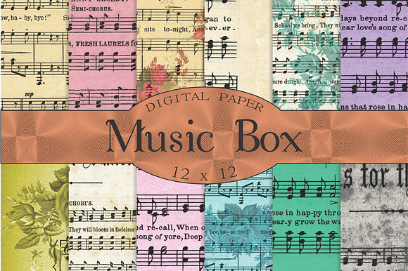 Music Sheet Digital Paper