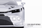 GT3 Race Car Performance Coupe Set, an Advertising Mockup by Halal Graphic Studio (Thumbnail 3 of 12)