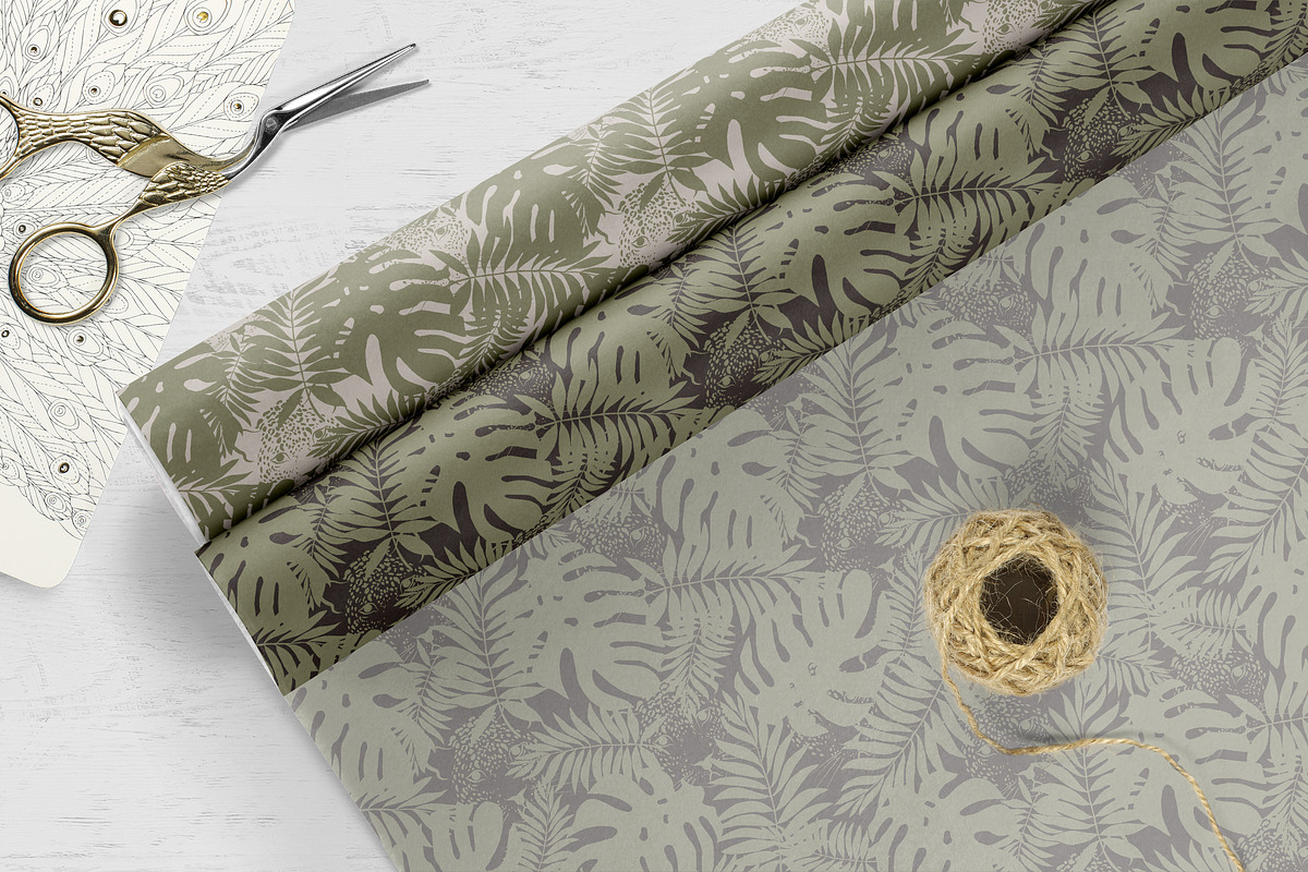 Tropical Leopard Seamless Pattern, a Pattern Graphic by Oksana Dovhopol Art (Photo 8 of 25)