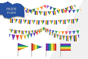 Pride Flag & Frame – Rainbow Clipart, an Illustration by aniunova (Thumbnail 2 of 5)
