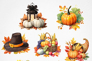Watercolor Thanksgiving Feast, a Food Illustration by Deckar_art (Thumbnail 2 of 3)