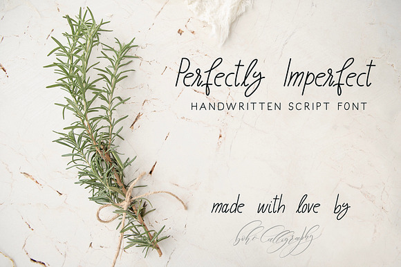 Perfectly Imperfect - Handmade font preview 6