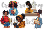 Book lover clipart, an Illustration by CraftCrateShop (Thumbnail 5 of 5)