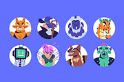 Fantasy characters avatars set, a Person Illustration by PaperTrident (Thumbnail 3 of 5)