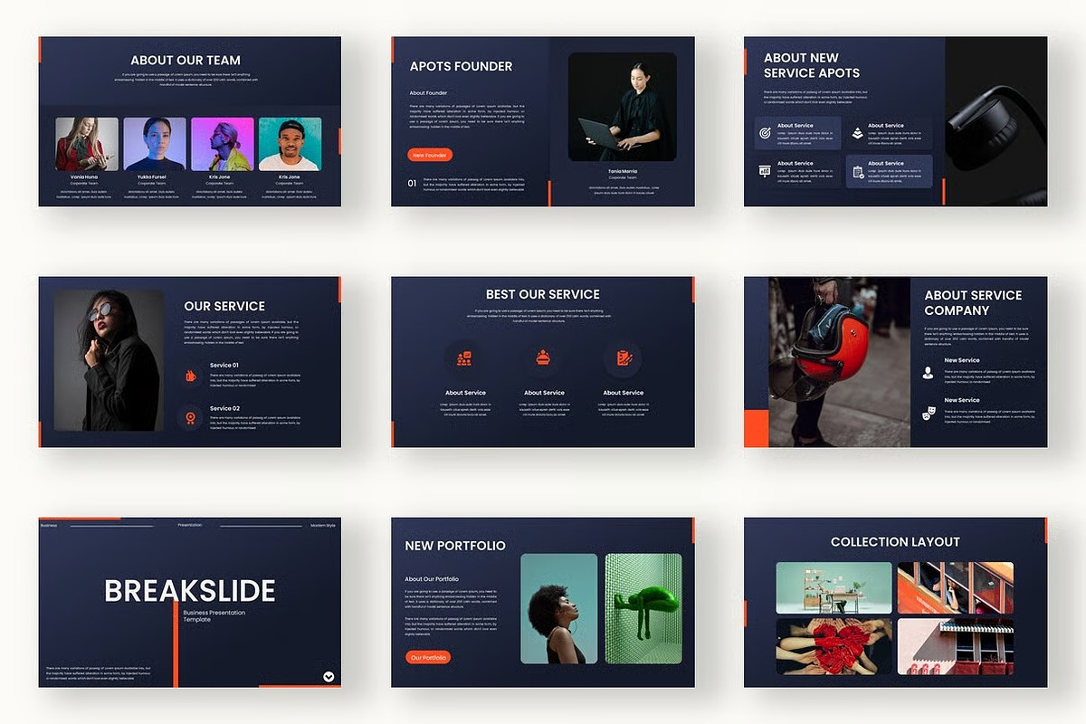 Apots–Business Google Slide Template, a Presentation Template by kreatifreya (Photo 5 of 5)
