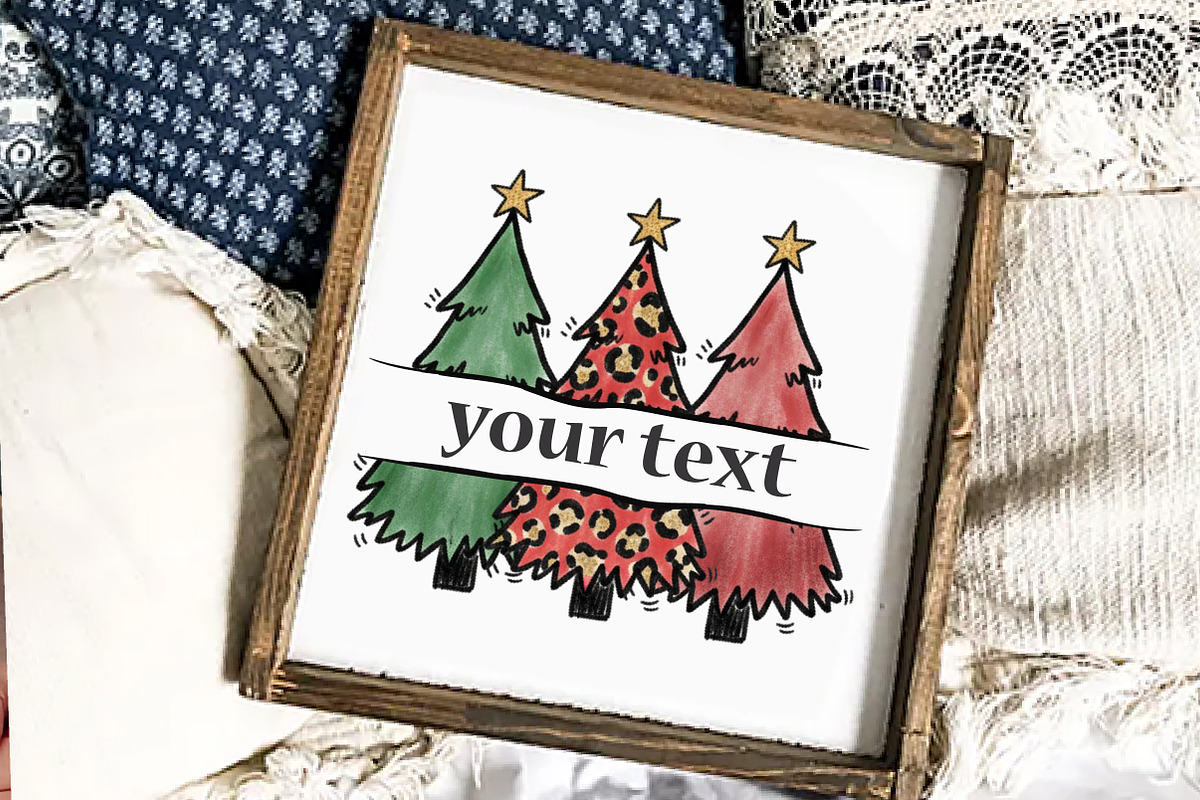 Christmas Trees Sublimation Design, an Illustration by Libby Wishes (Photo 4 of 6)