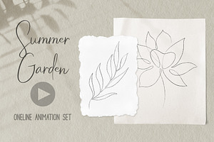 jardin d'été animation | overlays