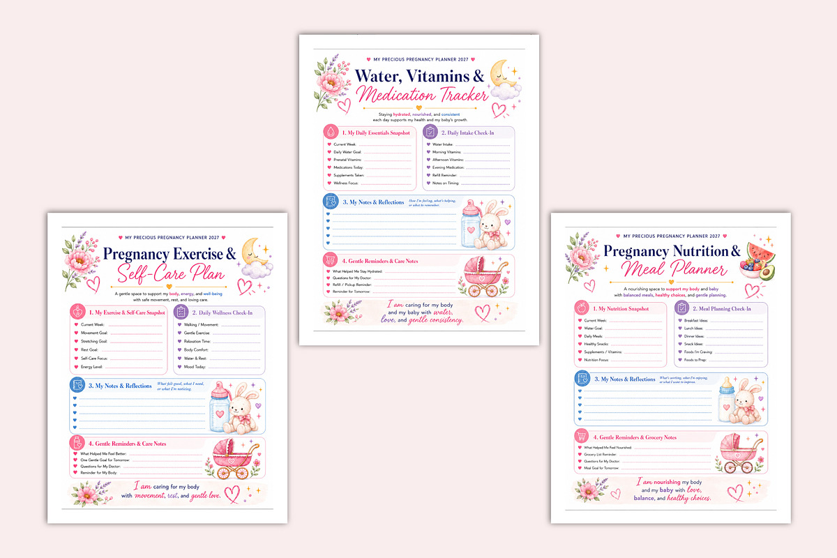 My Precious Pregnancy Planner 2027, a Stationery Template by Shumaya (Photo 5 of 5)