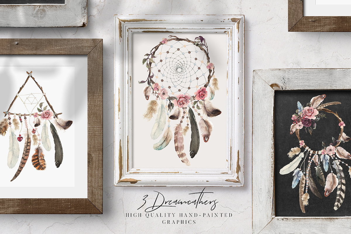 Watercolor Boho Floral Unicorn Set, a Decorative Illustration by Veris Studio (Photo 6 of 15)