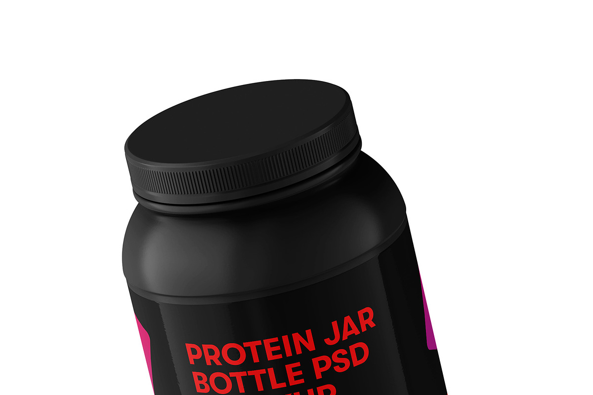 Protein Jar Bottle Mockup, a Cups & Container Mockup by Ram Studio (Photo 6 of 17)