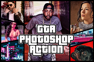 GTA Photoshop Action
