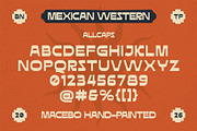 Macebo - Mexican Western Font, a Sans Serif Font by Bentype Studio (Thumbnail 3 of 7)
