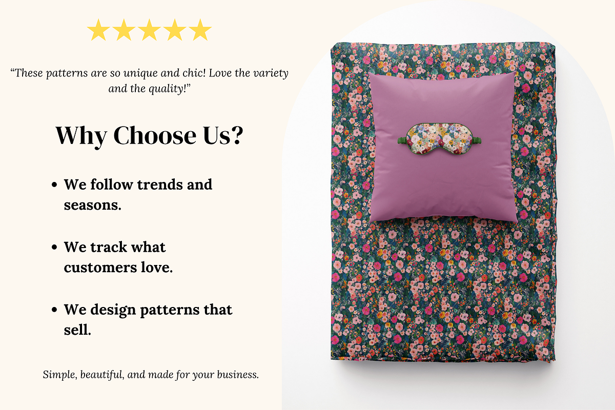 Vintage Floral Seamless Patterns, a Pattern Graphic by Ninterints (Photo 3 of 20)