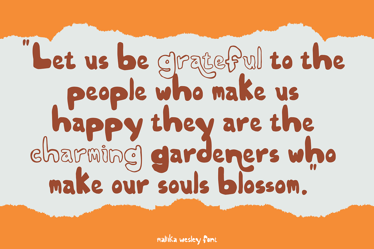 Mallika Wesley - Playful Font, a Handwritten Font by madeDeduk (Photo 8 of 15)