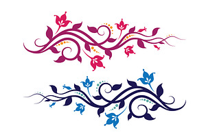 decorative vines and flowers