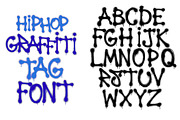 Hip Hop Graffiti Tag Spray Font, an Object Graphic by AntonyChernianu (Thumbnail 3 of 3)