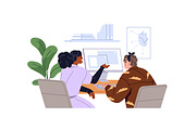 Senior people in nursing home set, a Healthcare Illustration by PaperTrident (Thumbnail 7 of 9)