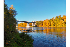 Autumn landscape with river, a Nature Photo by Tati_Kli