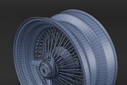 100 Spoke Wire Wheel Rim, a Cars & Vehicle 3D Model by Alartimodels (Thumbnail 14 of 15)
