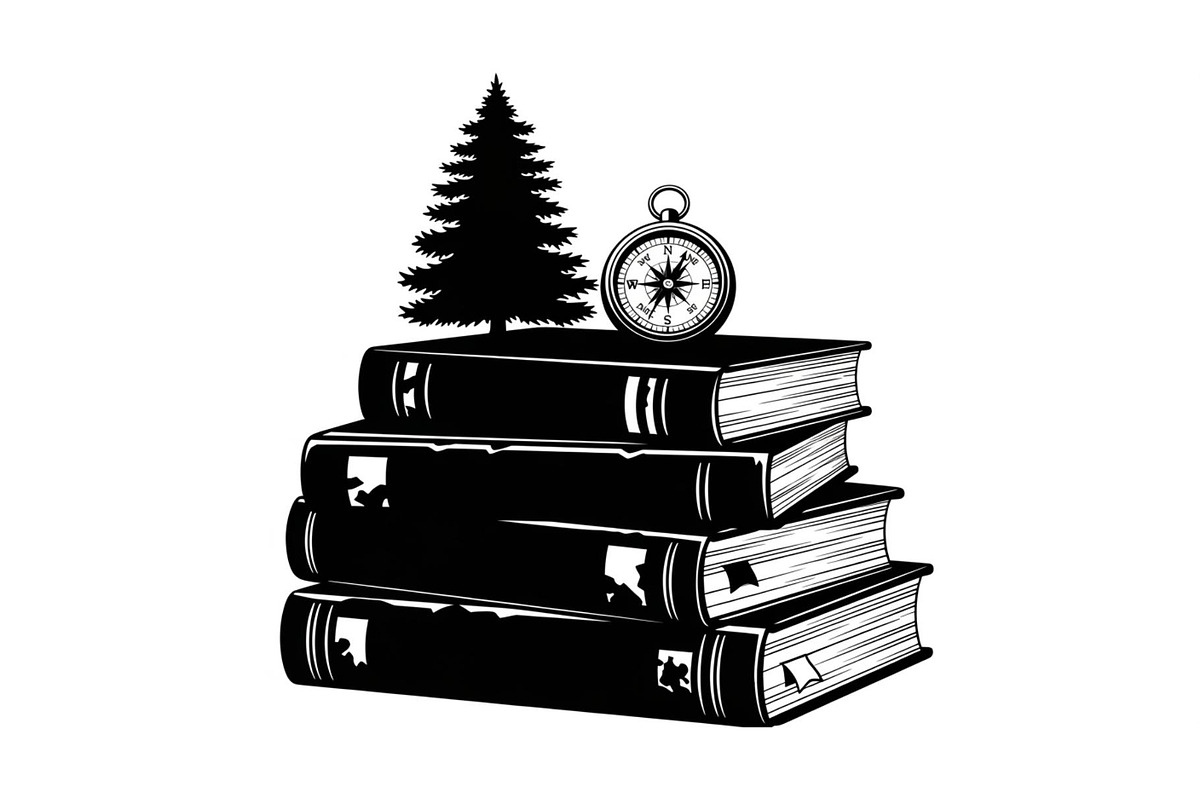 Vintage Book Stack Adventure Bundle, an Illustration by Designs_River (Photo 5 of 31)