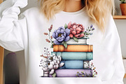 Watercolor Spring flower books Clipa, an Illustration by GatewayDesign (Thumbnail 3 of 6)