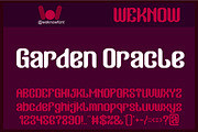 Garden Oracle Font, a Sans Serif Font by weknow (Thumbnail 1 of 8)