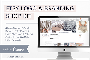 Etsy Shop Branding Kit Canva